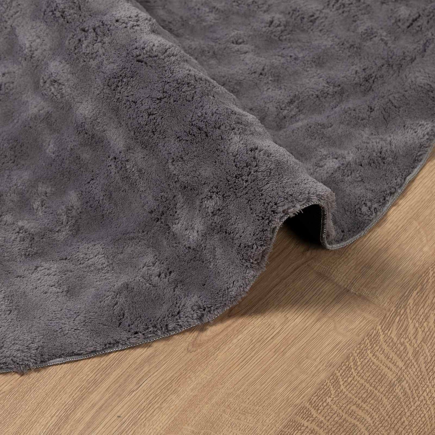 Tappeti per area Rotondo SIROLO Antracite Ø 200 CM Poliestere