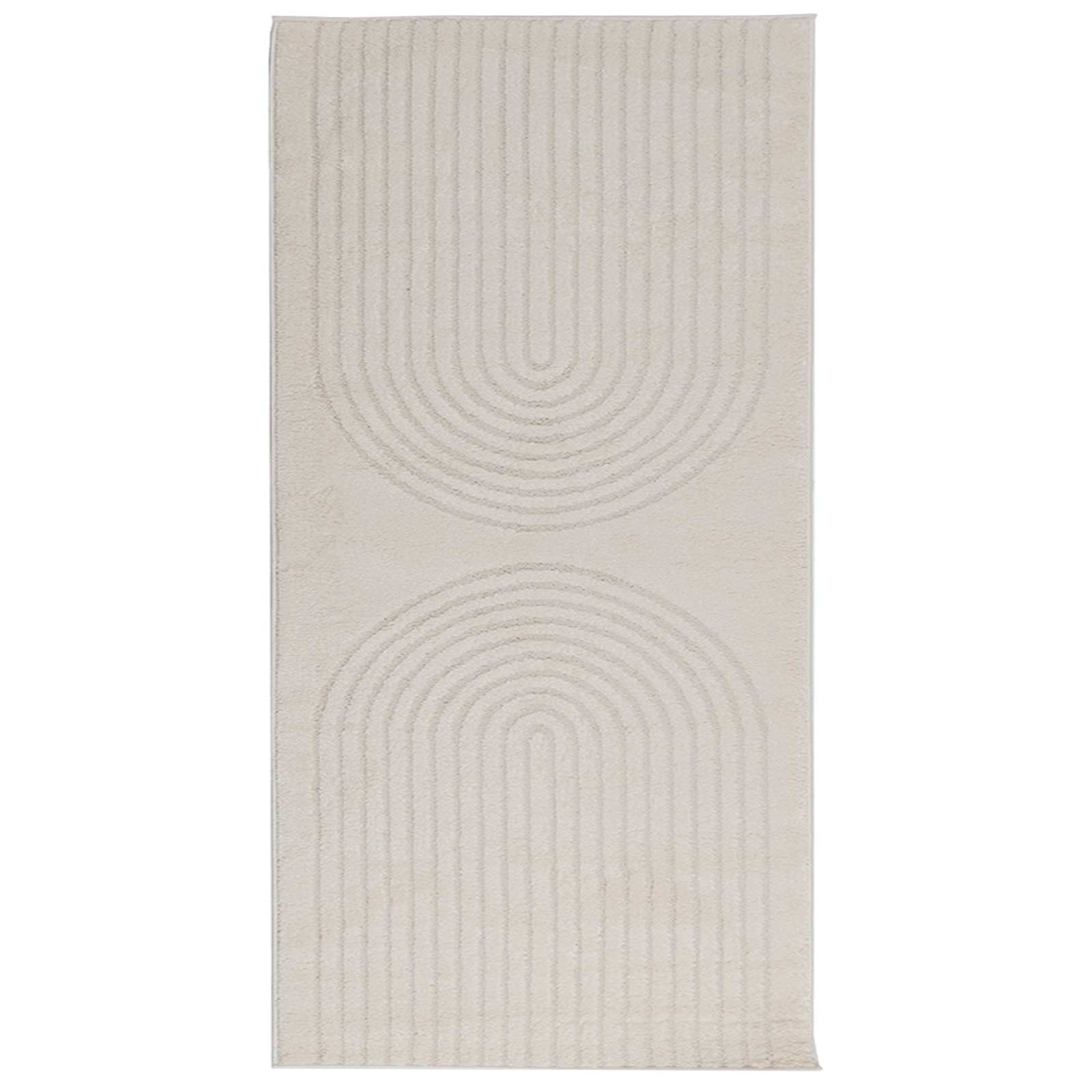 Tappeti per area GALATI Crema 150 x 80 cm Poliestere | homemem39