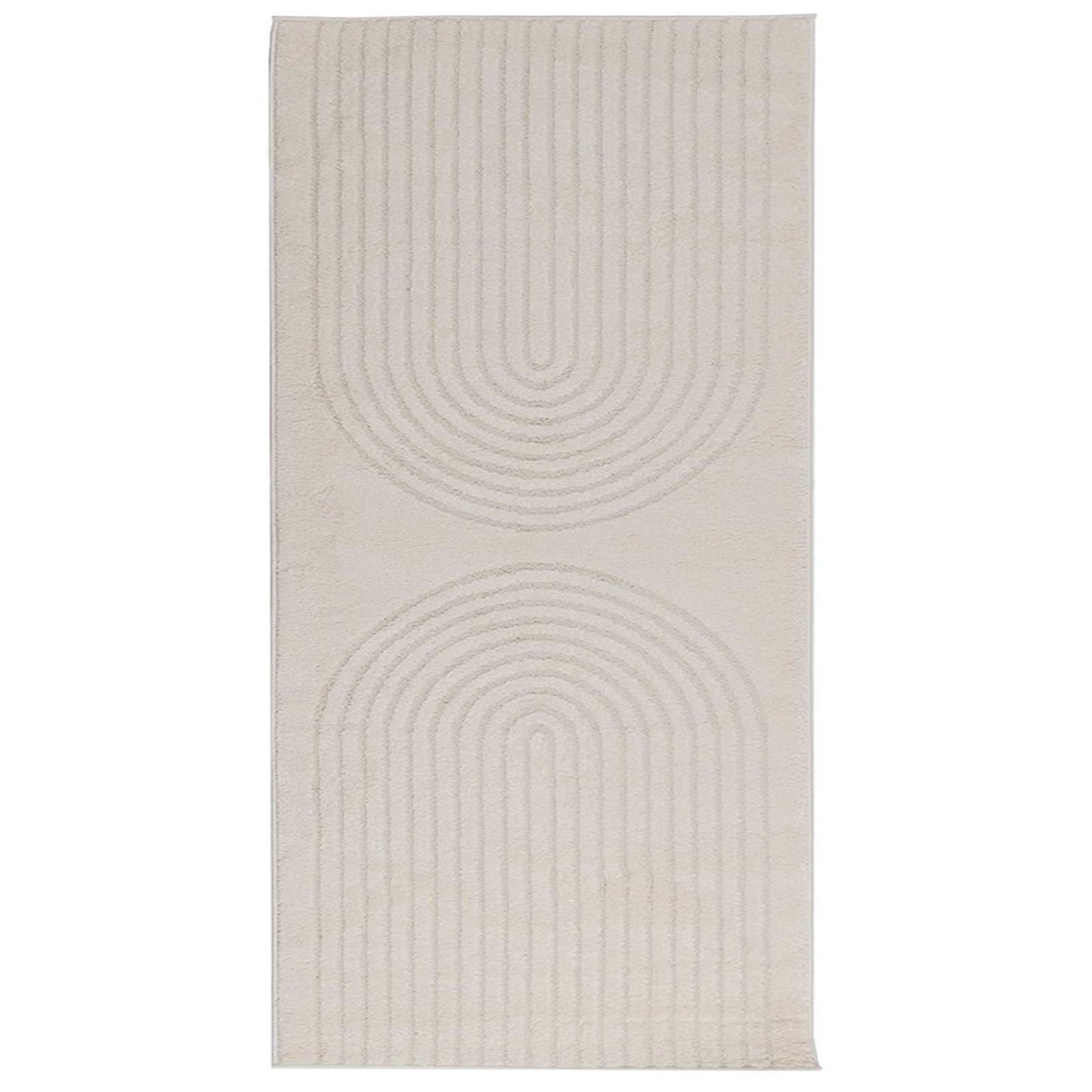 Tappeti per area GALATI Crema 200 x 80 cm Poliestere