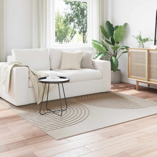 Tappeti per area Quadrato GALATI Crema 200 x 200 cm Poliestere | homemem39