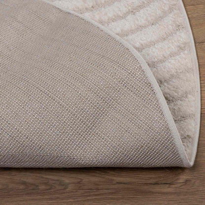 Tappeti per area Rotondo GALATI Crema Ø 200 CM Poliestere