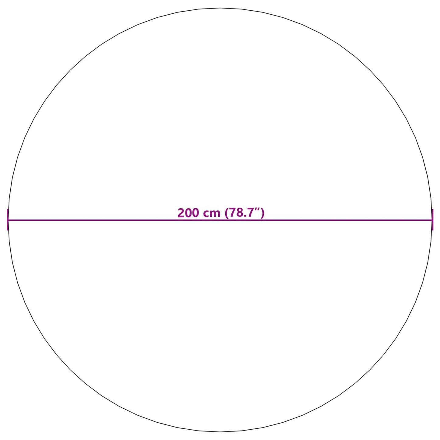 Tappeti per area Rotondo GALATI Crema Ø 200 CM Poliestere | homemem39