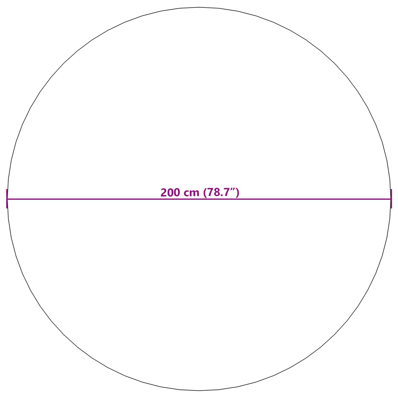 Tappeti per area Rotondo GALATI Crema Ø 200 CM Poliestere | homemem39