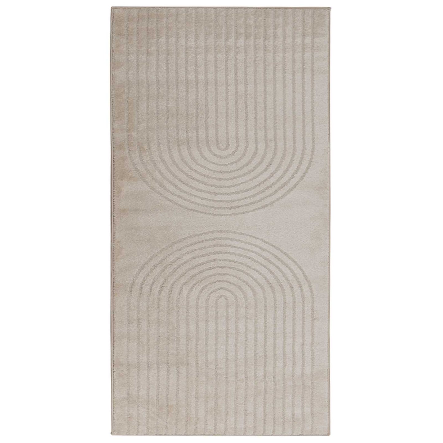 Tappeti per area GALATI Beige 150 x 80 cm Poliestere | homemem39