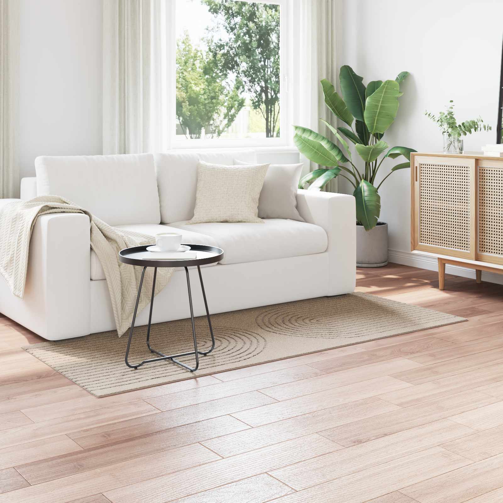 Tappeti per area GALATI Beige 200 x 80 cm Poliestere | homemem39