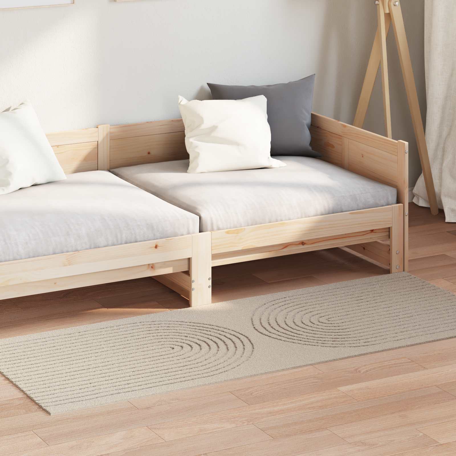 Tappeti per area GALATI Beige 200 x 80 cm Poliestere | homemem39