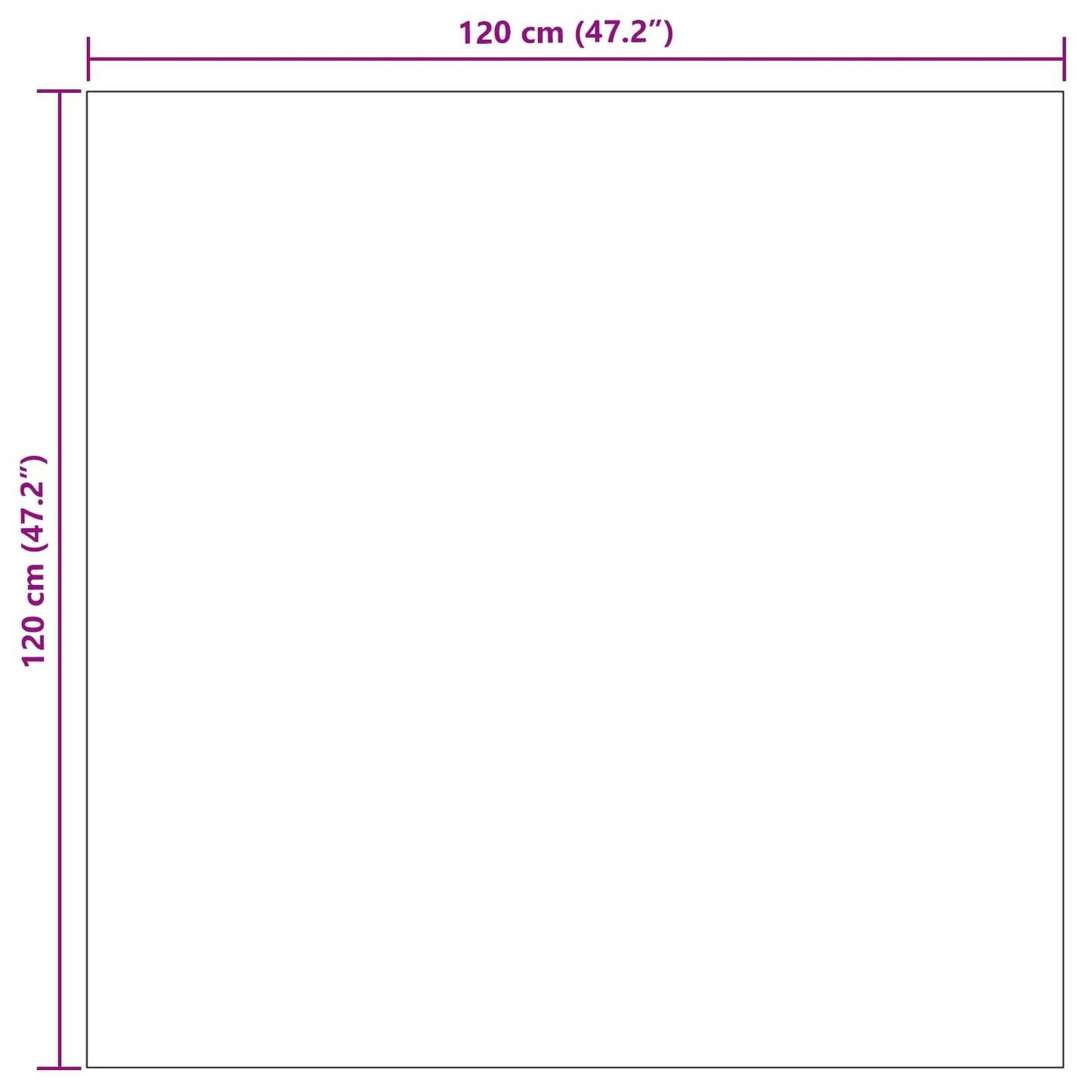 Tappeti per area Quadrato GALATI Beige 120 x 120 cm Poliestere | homemem39