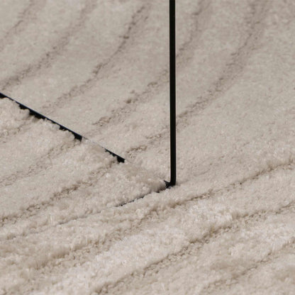 Tappeti per area Rotondo GALATI Beige Ø 120 CM Poliestere