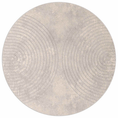 Tappeti per area Rotondo GALATI Beige Ø 120 CM Poliestere