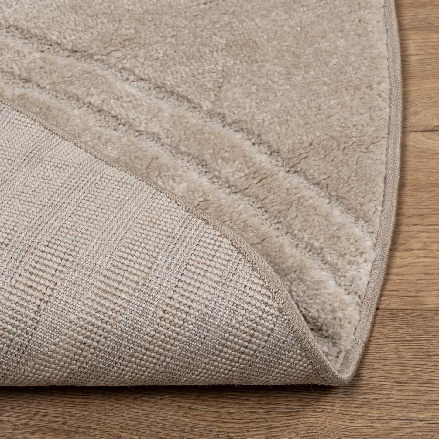Tappeti per area Rotondo GALATI Beige Ø 160 CM Poliestere