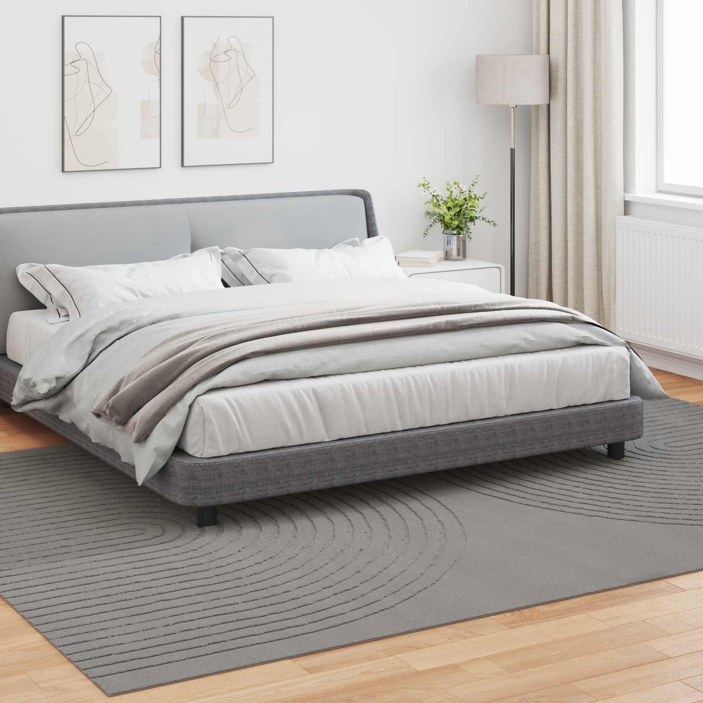 Tappeti per area GALATI Grigio 280 x 200 cm Poliestere
