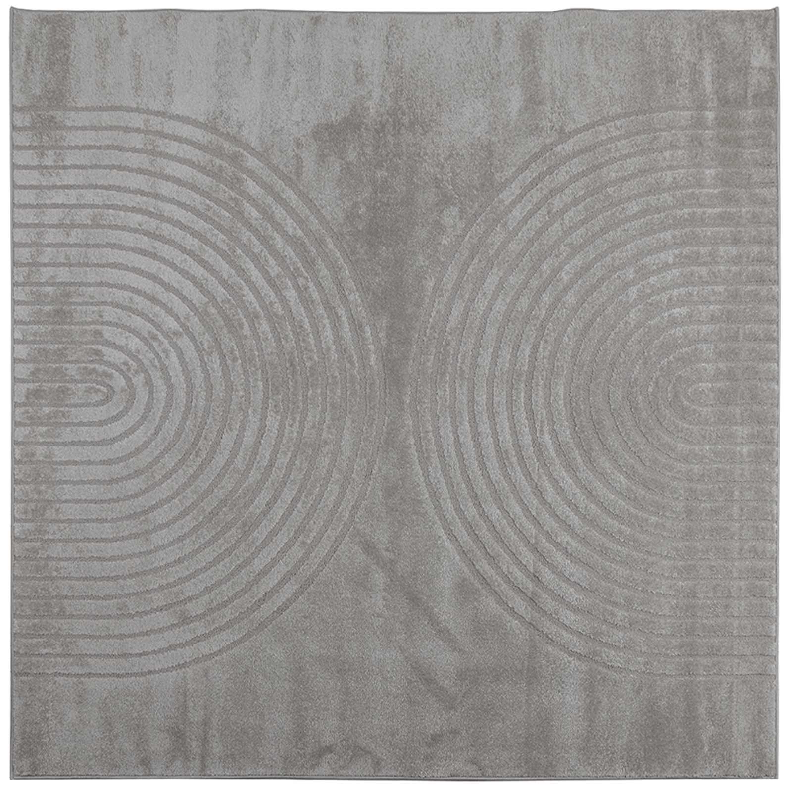 Tappeti per area Quadrato GALATI Grigio 200 x 200 cm Poliestere | homemem39