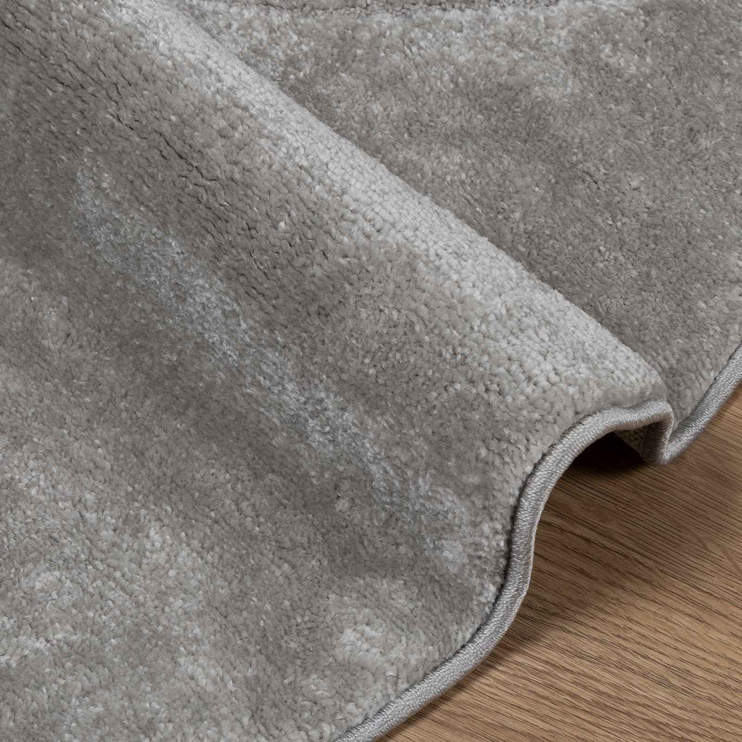 Tappeti per area Rotondo GALATI Grigio Ø 120 CM Poliestere | homemem39