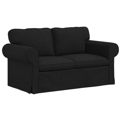 Set di divani 2 pcs Nero 155 x 82 x 80 cm Tessuto