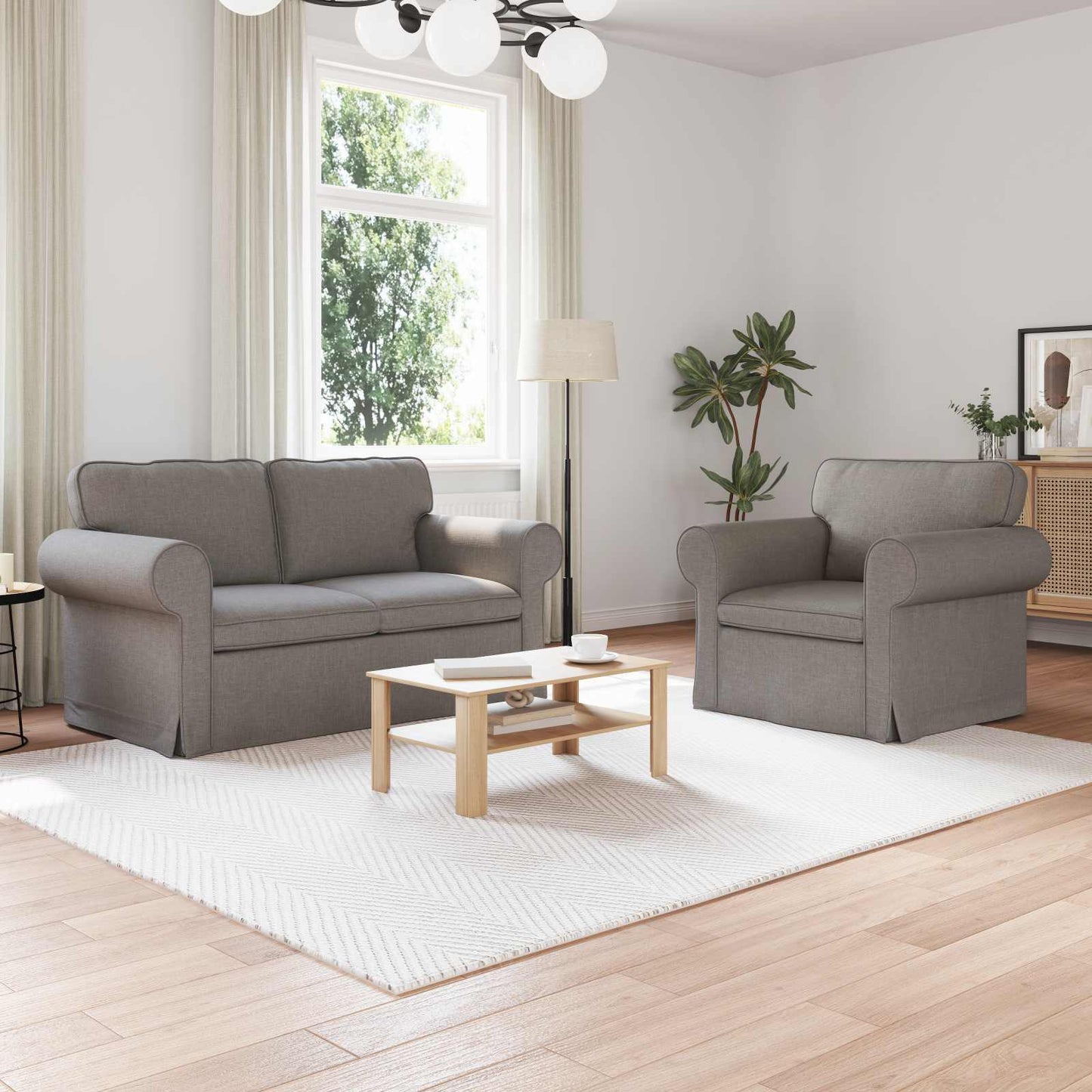 Set di divani 2 pcs Talpa 155 x 82 x 80 cm Tessuto | homemem39