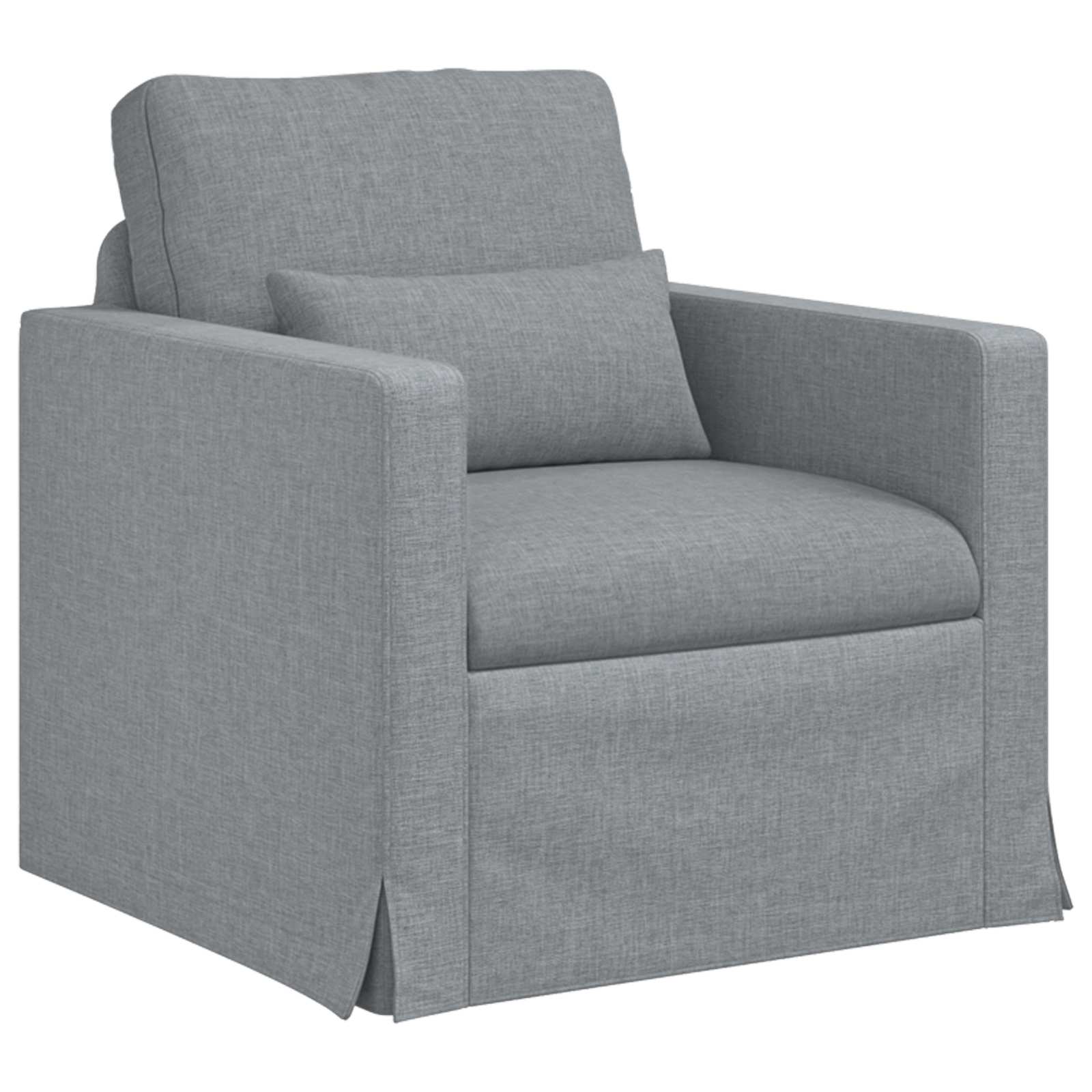 Set di divani 2 pcs Grigio chiaro 139 x 78 x 80 cm Tessuto | homemem39