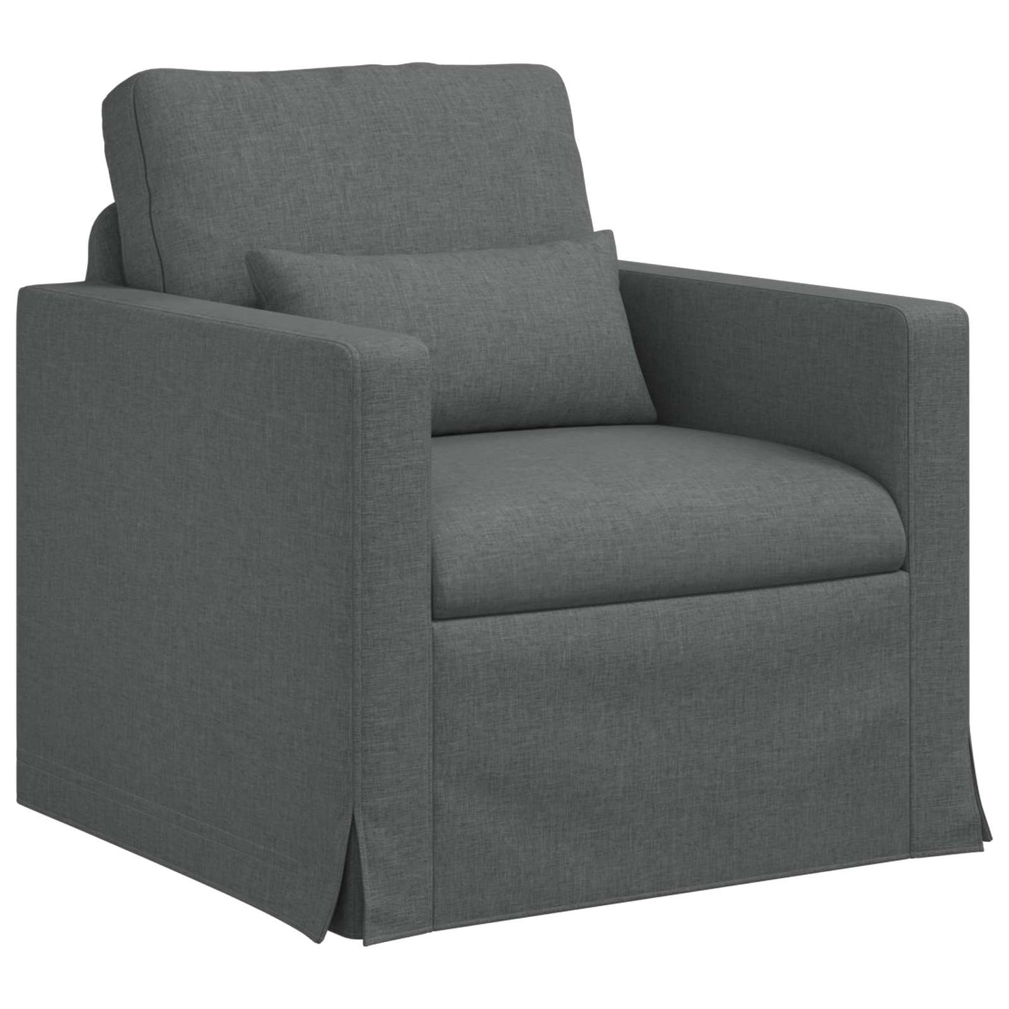 Set di divani 2 pcs Grigio scuro 139 x 78 x 80 cm Tessuto | homemem39