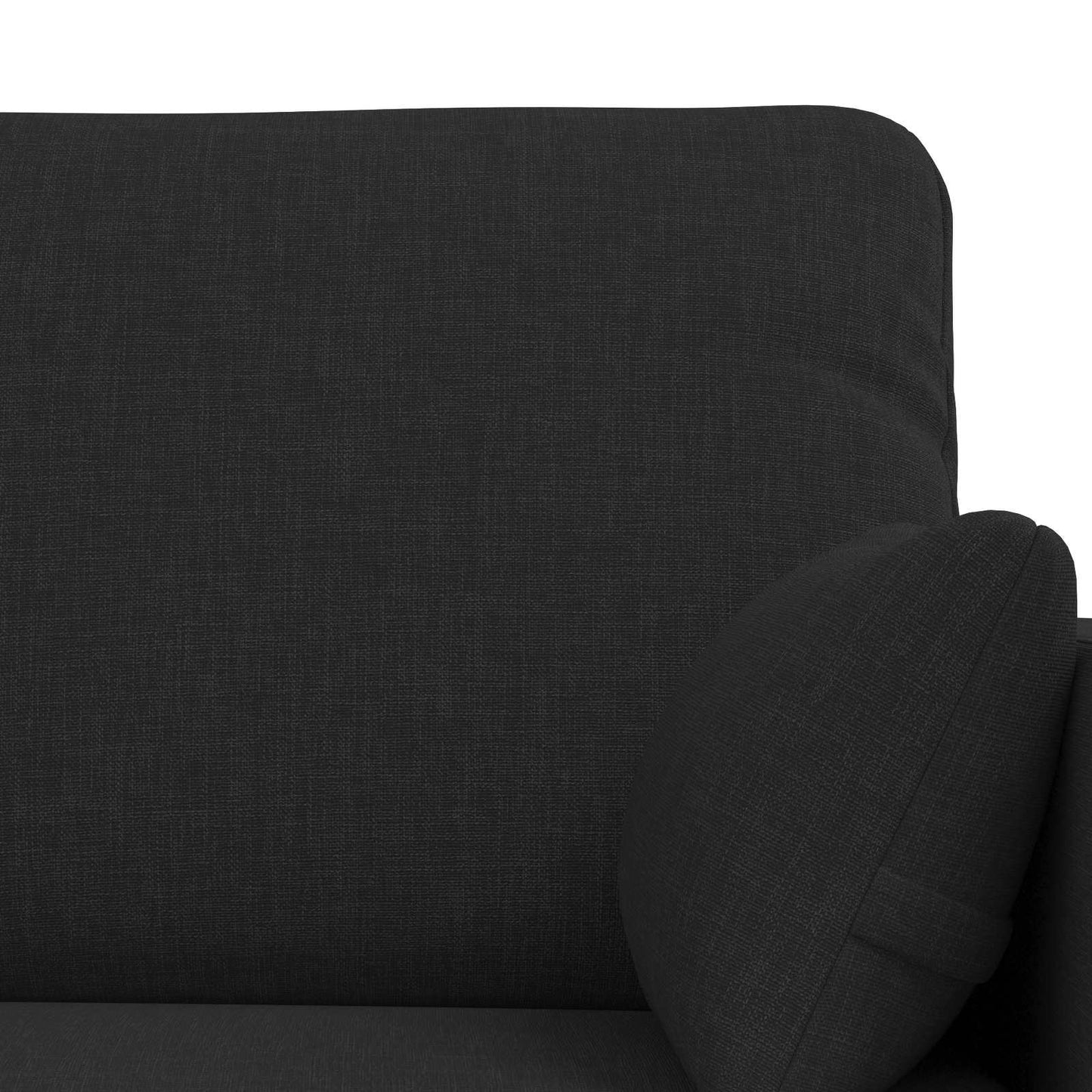 Set di divani 2 pcs Nero 139 x 78 x 80 cm Tessuto | homemem39