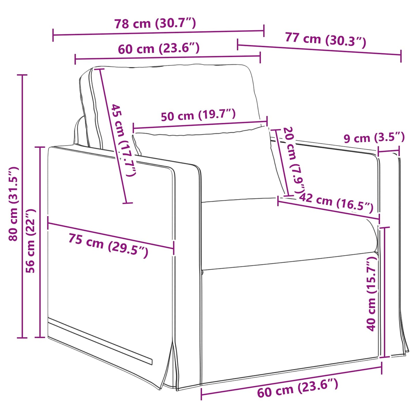 Set di divani 2 pcs Verde Scuro 139 x 78 x 80 cm Tessuto | homemem39