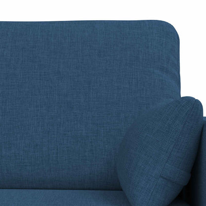 Set di divani 2 pcs Blu 139 x 78 x 80 cm Tessuto | homemem39