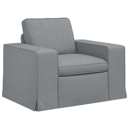 Set di divani 2 pcs Grigio chiaro 162 x 80 x 82 cm Tessuto | homemem39