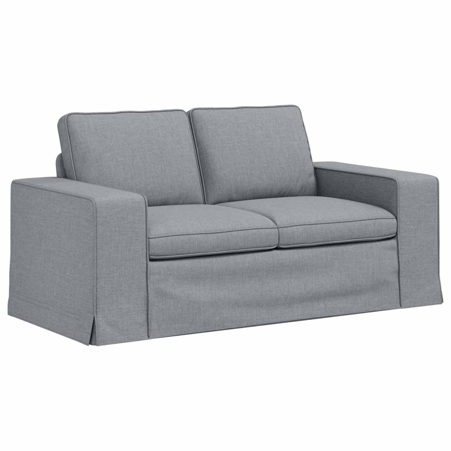 Set di divani 2 pcs Grigio chiaro 162 x 80 x 82 cm Tessuto