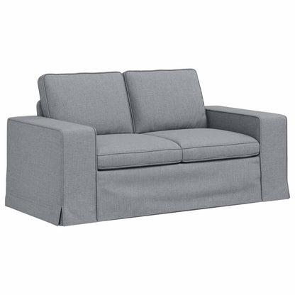 Set di divani 2 pcs Grigio chiaro 162 x 80 x 82 cm Tessuto