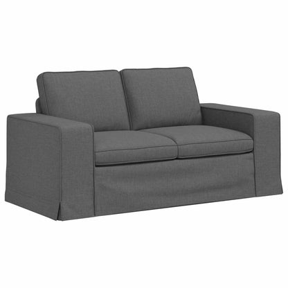 Set di divani 2 pcs Grigio scuro 162 x 80 x 82 cm Tessuto