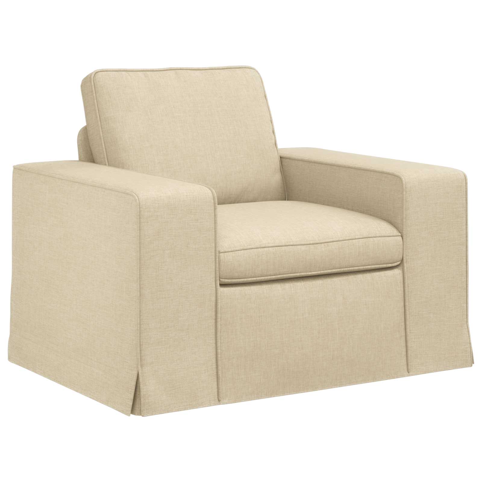 Set di divani 2 pcs Crema 162 x 80 x 82 cm Tessuto | homemem39