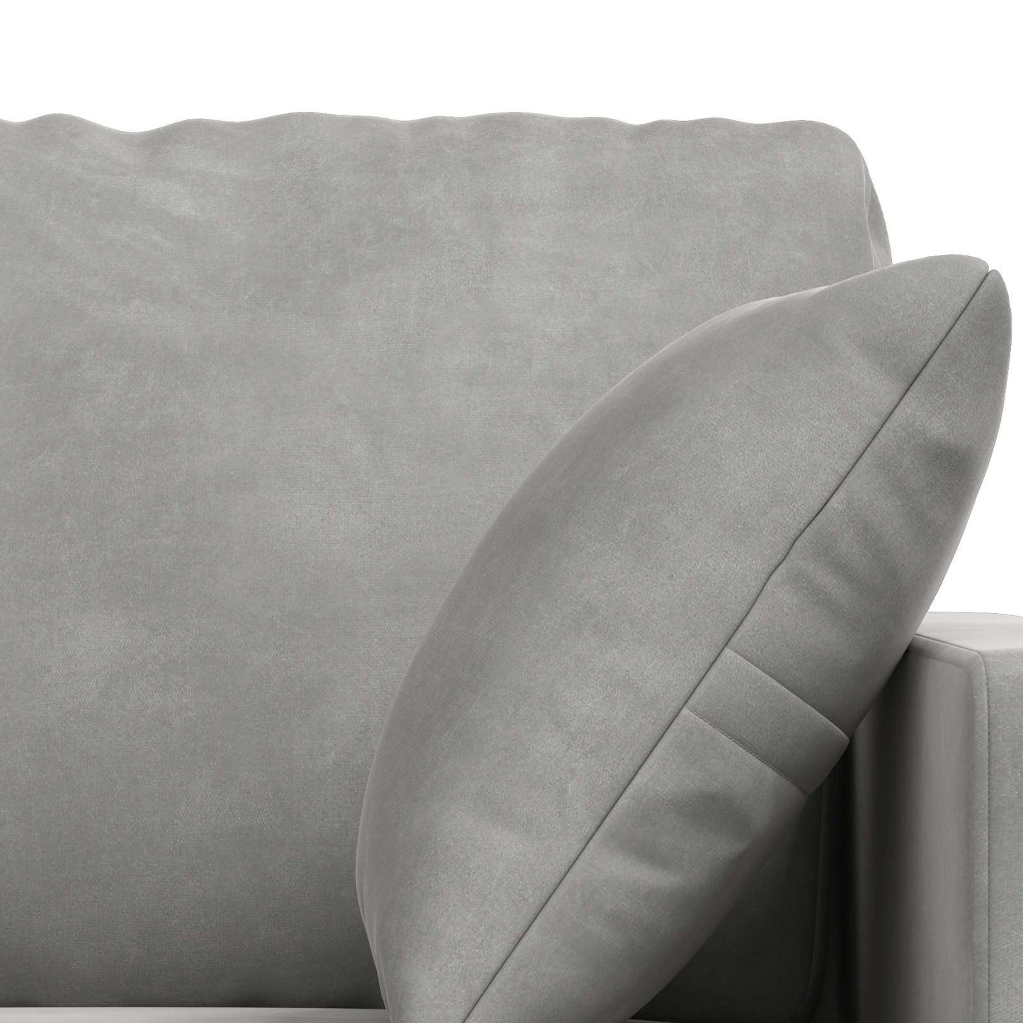 Set di divani 2 pcs Grigio chiaro 138 x 78 x 80 cm Velluto | homemem39