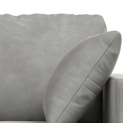 Set di divani 2 pcs Grigio chiaro 138 x 78 x 80 cm Velluto | homemem39