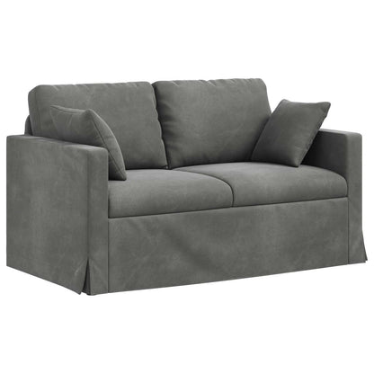 Set di divani 2 pcs Grigio scuro 138 x 78 x 80 cm Velluto | homemem39