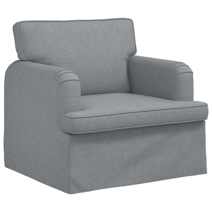 Set di divani 2 pcs Grigio chiaro 144 x 80 x 85 cm Tessuto | homemem39