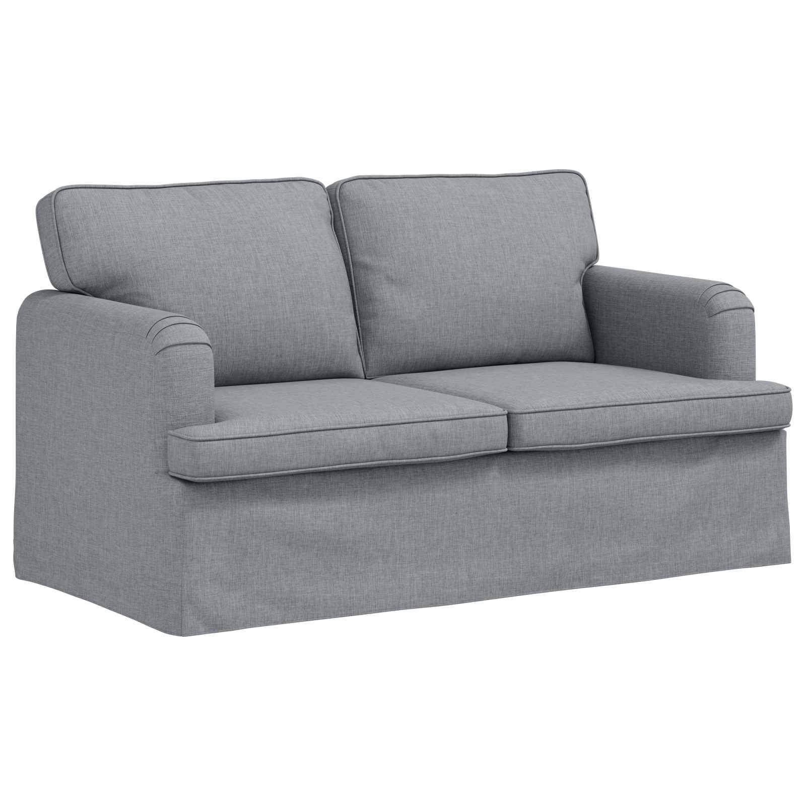 Set di divani 2 pcs Grigio chiaro 144 x 80 x 85 cm Tessuto | homemem39