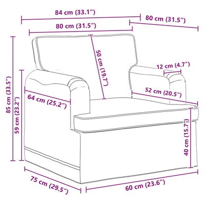 Set di divani 2 pcs Grigio scuro 144 x 80 x 85 cm Tessuto | homemem39