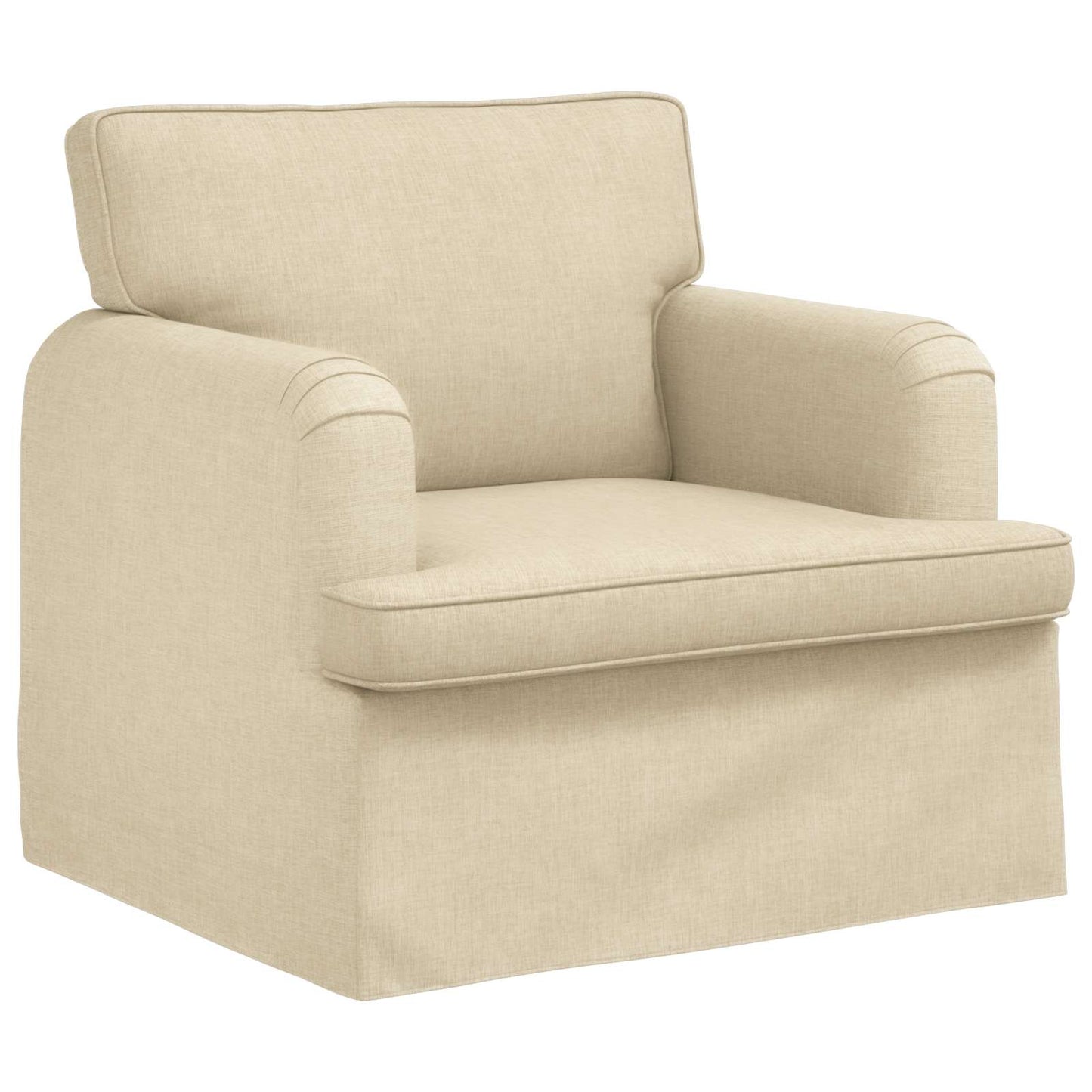 Set di divani 2 pcs Crema 144 x 80 x 85 cm Tessuto | homemem39