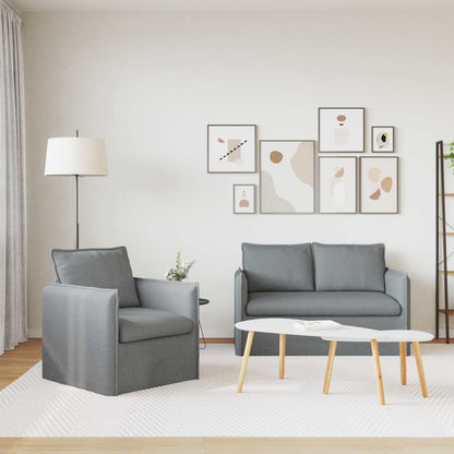 Divano 2 pcs Grigio chiaro - homemem39