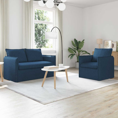 Set di divani 2 pcs Blu 136 x 82 x 85 cm Tessuto