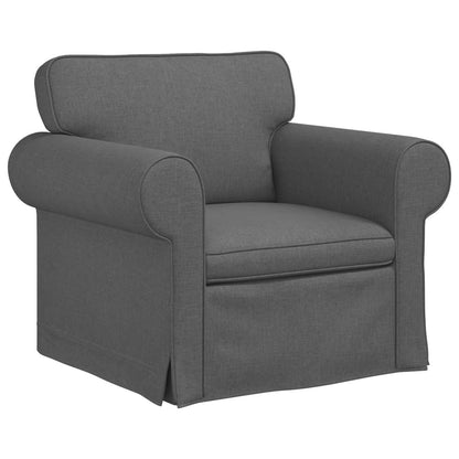 Set di divani 2 pcs Grigio scuro 175 x 82 x 80 cm Tessuto | homemem39