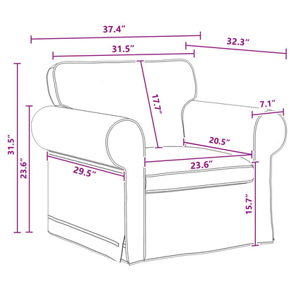 Set di divani 2 pcs Grigio scuro 175 x 82 x 80 cm Tessuto | homemem39