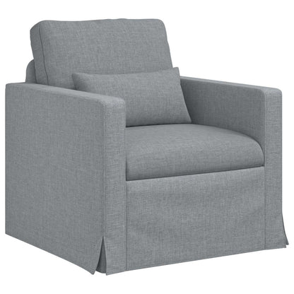 Set di divani 2 pcs Grigio chiaro 158 x 78 x 80 cm Tessuto | homemem39