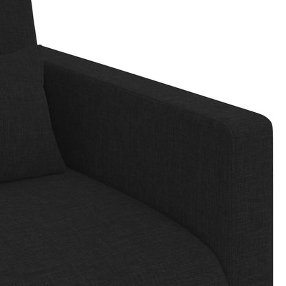 Set di divani 2 pcs Nero 158 x 78 x 80 cm Tessuto | homemem39