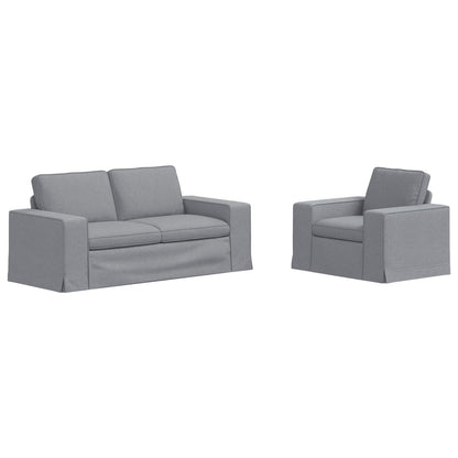 Divano 2 pcs Grigio chiaro