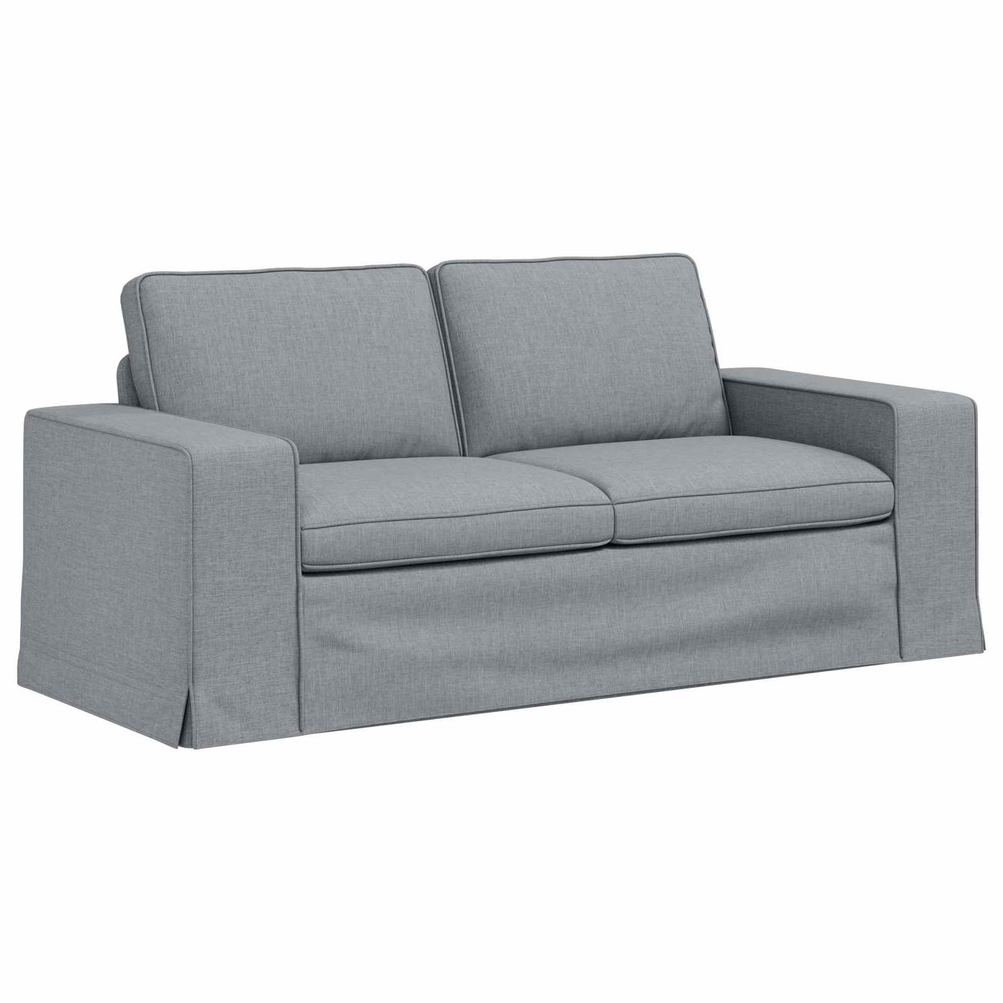 Set di divani 2 pcs Grigio chiaro 182 x 80 x 82 cm Tessuto