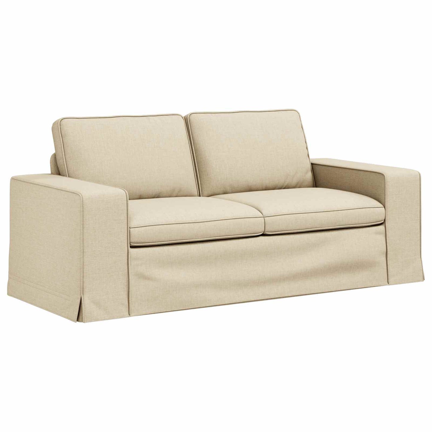 Set di divani 2 pcs Crema 182 x 80 x 82 cm Tessuto | homemem39