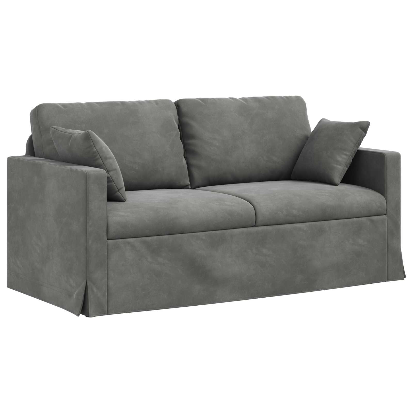 Set di divani 2 pcs Grigio scuro 158 x 78 x 80 cm Velluto | homemem39