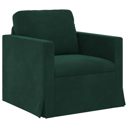 Set di divani 2 pcs Verde Scuro 158 x 78 x 80 cm Velluto | homemem39