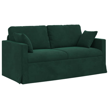 Set di divani 2 pcs Verde Scuro 158 x 78 x 80 cm Velluto | homemem39