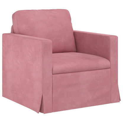 Set di divani 2 pcs Rosa 158 x 78 x 80 cm Velluto | homemem39