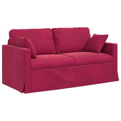 Set di divani 2 pcs Rosso Vino 158 x 78 x 80 cm Velluto | homemem39